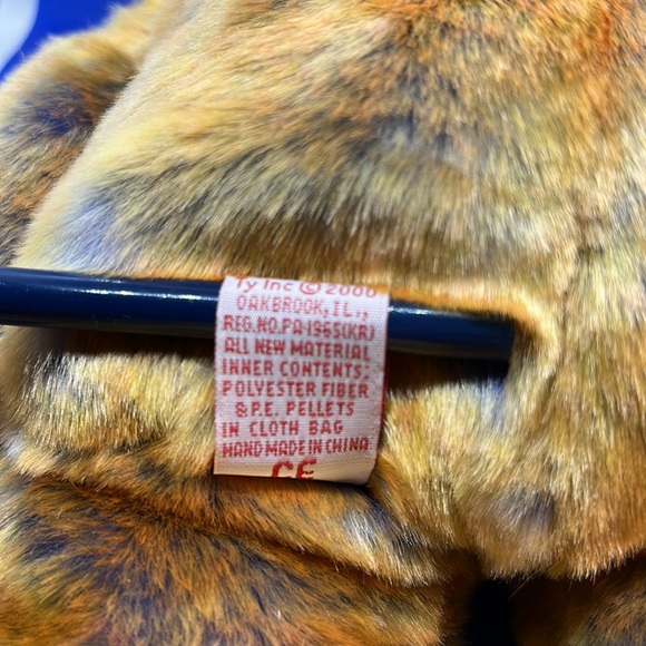 TY Beanie  Babies Buddy Accents Clubby III Brown/Blue Bear 2000 Plush 13 Inches - Picture 7 of 11